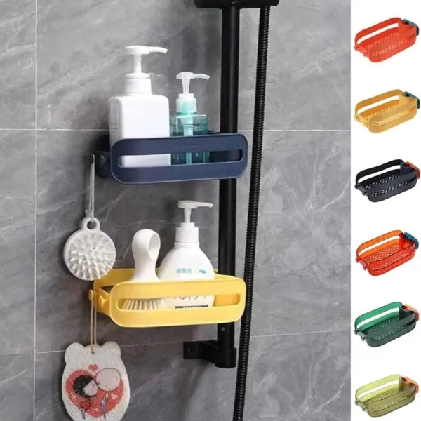 Plastic Faucet Shelf | Faucet Drain Basket Shelf - Drain Basket for Sink, Multipurpose Drain Basket Sink-Strainer Hangs on Faucet (random color)