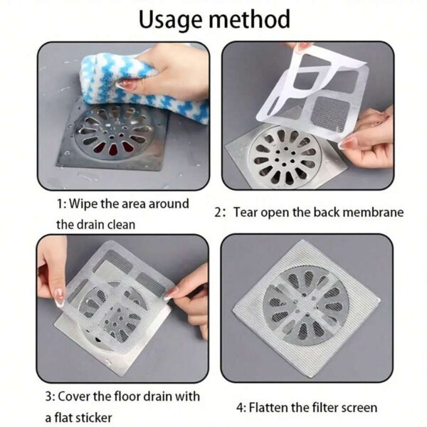 Multifunctional Sticker Drainer Netfor bathroom, kitchen etc | Window Screen Repair Patches for Door Window Screen Covering up Holes DIY Repairment - Image 7