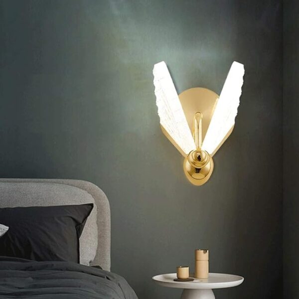 Led Acrylic Butterfly Wall Light Bedside Sconce Lamp Lighting Nightlight Gold | Home & Garden | Lamps, Lighting - Image 5