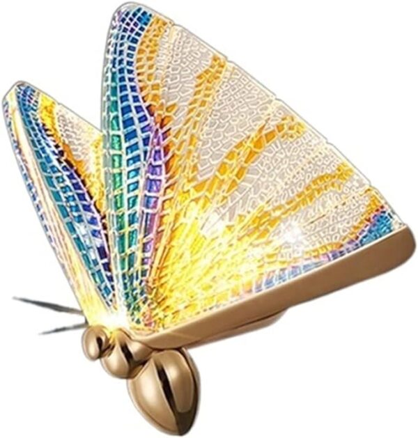 Led Acrylic Multi Color Butterfly Wall Light Bedside Sconce Lamp Lighting Nightlight Gold | Home & Garden | Lamps, Lighting Wall Fixtures - Image 4