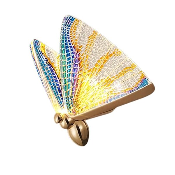 Led Acrylic Multi Color Butterfly Wall Light Bedside Sconce Lamp Lighting Nightlight Gold | Home & Garden | Lamps, Lighting Wall Fixtures - Image 2