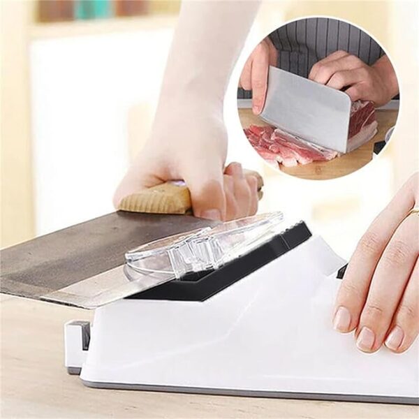 Knife Sharpener Electric | USB Electric Knife Scissor Sharpening Tool For Kitchen | Multifunctional Electric Rechargable Knife Sharpener Professional - Image 11