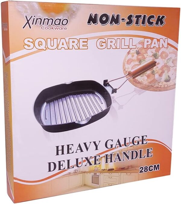 Non Stick Square Grill Pan - 28 Cm. - Image 3