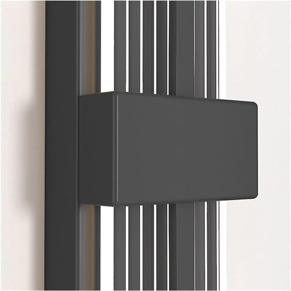 Modern Wall Lamp Straight Line Vertical Led Light | Gold Bedroom Bedside Lamp - Minimalist Living Room Background Wall Aisle Wall Lamp for Living Room, Hall, Dining Table, Bedroom, Corridor, Restaurant Home Décor & Indoor Lightings (Black) - Image 3