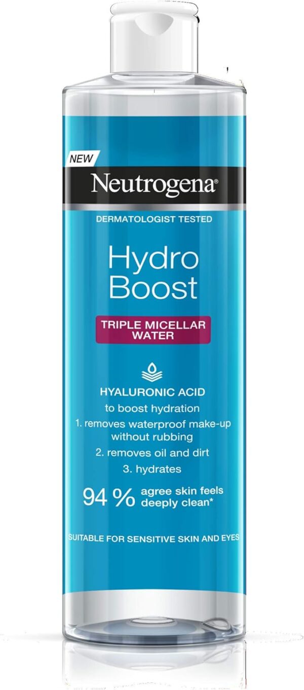 Neutrogena Hydro Boost Triple Micellar Water | Neutrogena makeup remover 400ml