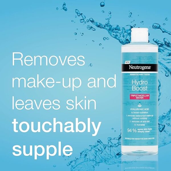 Neutrogena Hydro Boost Triple Micellar Water | Neutrogena makeup remover 400ml - Image 3