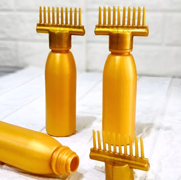 (Pack of 20) Hair dye bottle | Hair Oil Applicator Bottle, Root oiling Comb bottle for Hair Coloring, Shampoo, Oiling, Dye, and Scalp Treatment for home & commercial ( Empty Bottle) - Image 3