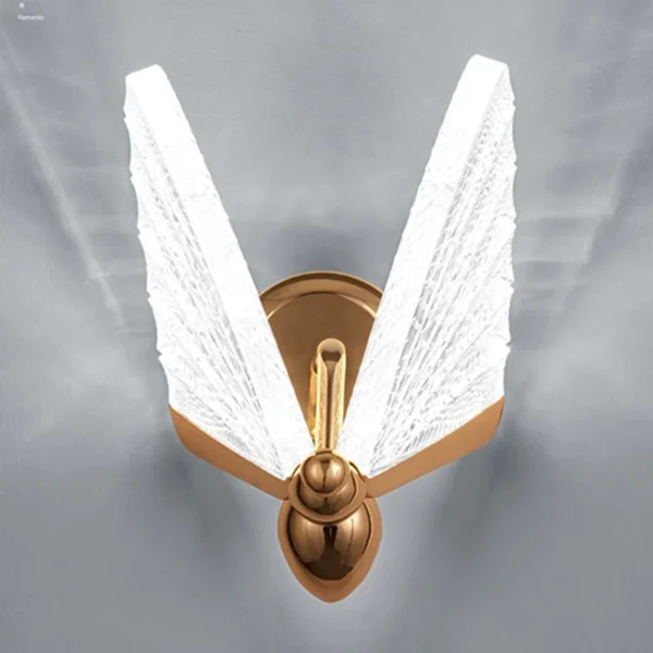 Led Acrylic Butterfly Wall Light Bedside Sconce Lamp Lighting Nightlight Gold | Home & Garden | Lamps, Lighting - Image 4