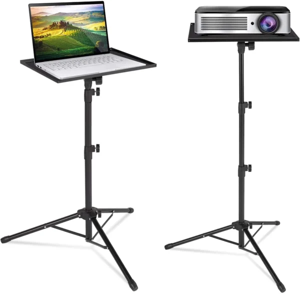 Portable Projector And Laptop Stand Table Tripod (Height Adjustable 45-120cm) - Image 7