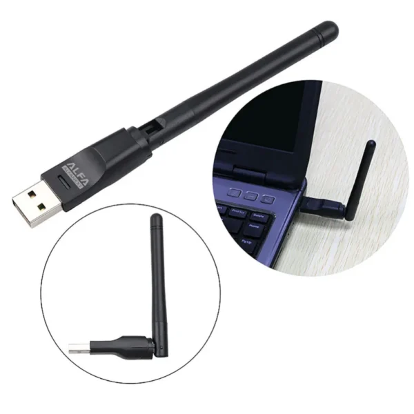 Alfa Wifi Usb W114 3dbi Rtl 8188 Antenna Adopter - Image 4