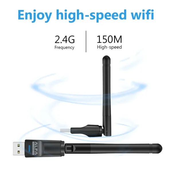 Alfa Wifi Usb W114 3dbi Rtl 8188 Antenna Adopter - Image 5