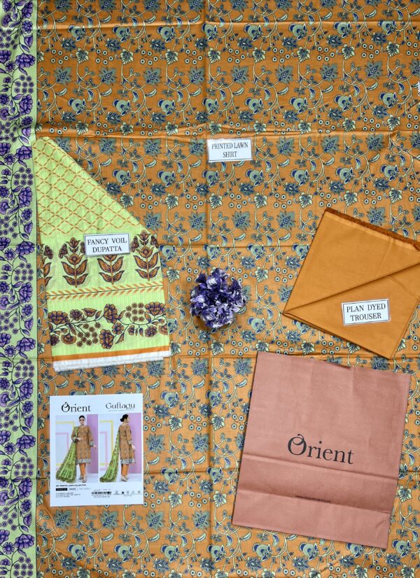 Orient Lawn  Lawn | Unstitched Collection 3 PIECES Casual Wear| Summer 24 - Image 3