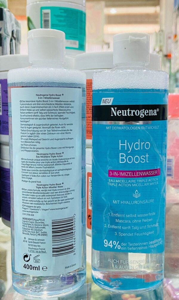 Neutrogena Hydro Boost Triple Micellar Water | Neutrogena makeup remover 400ml - Image 2