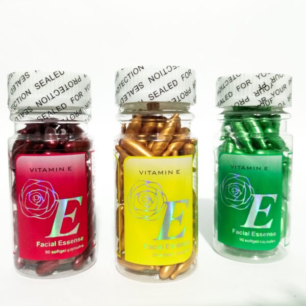 Essence of Facial Skincare: Vitamin E Capsules - 90 Pcs for Nourished Skin - Image 2