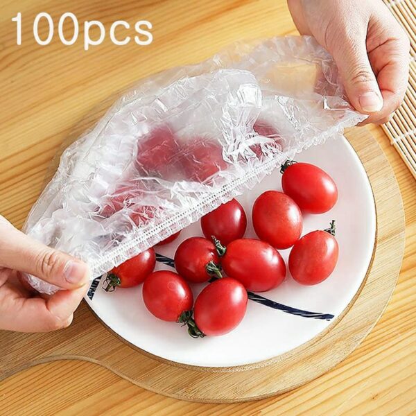 Plastic food cover | Plastic Food Wrap | reusable plastic wrap food cover | pack off 100 pcs