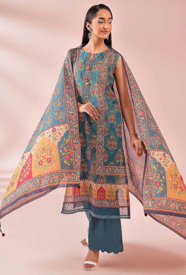 Nisha by Nishaat  Lawn | Unstitched Collection 3 PIECES Casual Wear| Summer 24