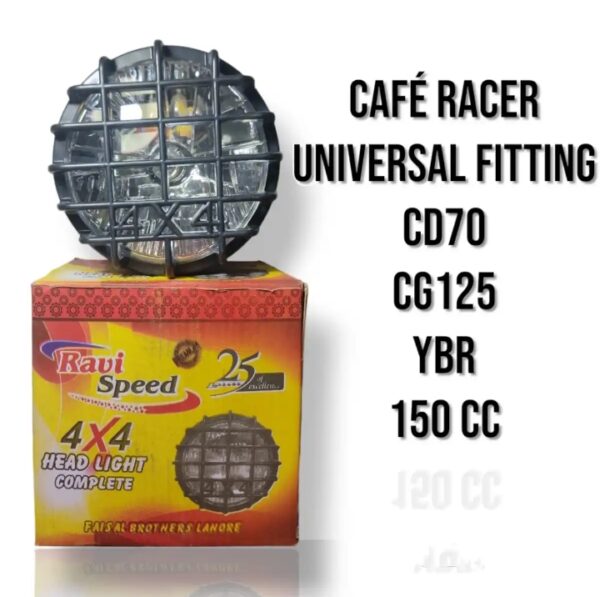 Round 4x4 style headlight universal motorcycle - Image 4