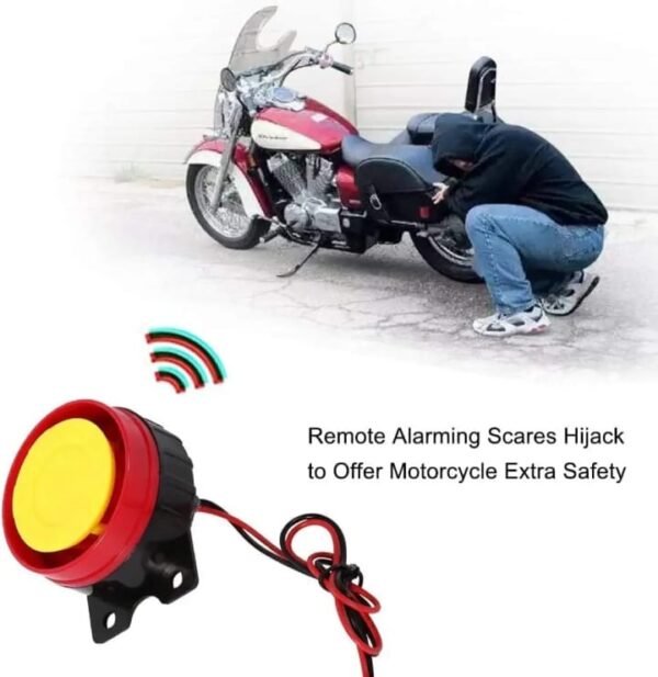 HJG Motorcycle Remote Security Lock Anti Theft Alarm System For Bike Motorcycle Self Start Function for 70cc and cg125 and all bikes - Image 5