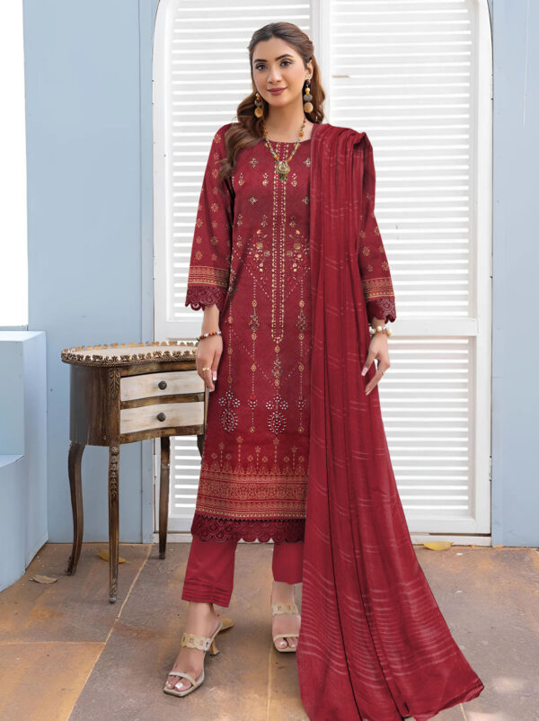 Nisha Designer  Lawn | Unstitched Collection 3 PIECES Party Wear| Summer 24