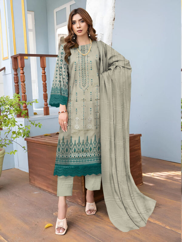 Nisha Designer  Lawn | Unstitched Collection 3 PIECES Party Wear| Summer 24