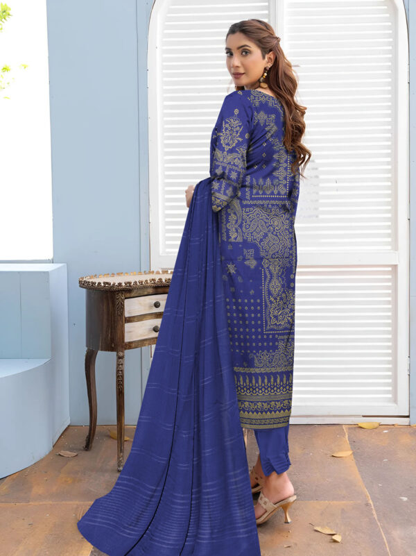 Nisha Designer  Lawn | Unstitched Collection 3 PIECES Party Wear| Summer 24 - Image 3