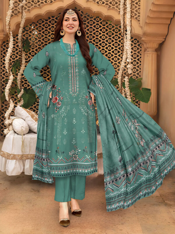 Munarq by Nisha Designer  Lawn | Unstitched Collection 3 PIECES Party Wear| Summer 24