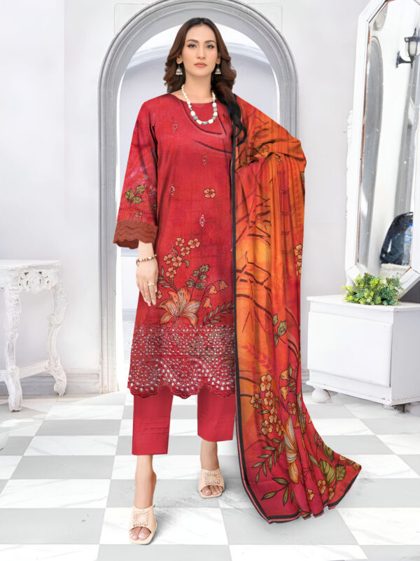 Nisha Designer  Lawn | Unstitched Collection 3 PIECES Party Wear| Summer 24