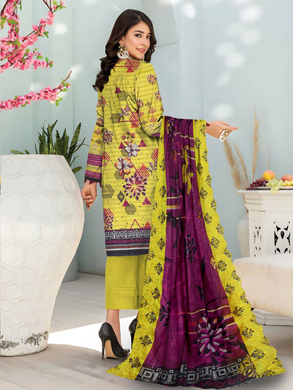 Munarq by Nisha Designer  Lawn | Unstitched Collection 3 PIECES Party Wear| Summer 24 - Image 4