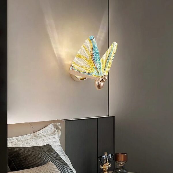 Led Acrylic Multi Color Butterfly Wall Light Bedside Sconce Lamp Lighting Nightlight Gold | Home & Garden | Lamps, Lighting Wall Fixtures