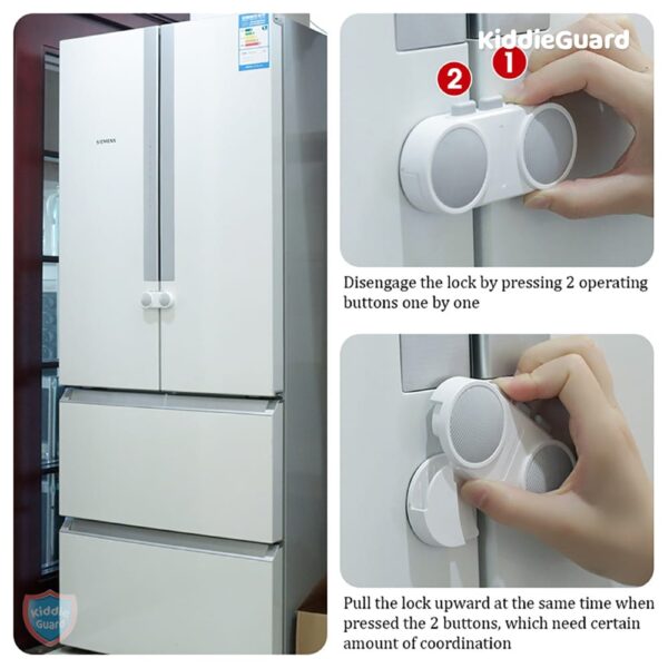 French child lock Refrigerator Door Lock Cabinet Lock Cupboard Lock Baby Protection from Children Safety Lock (random color) - Image 7