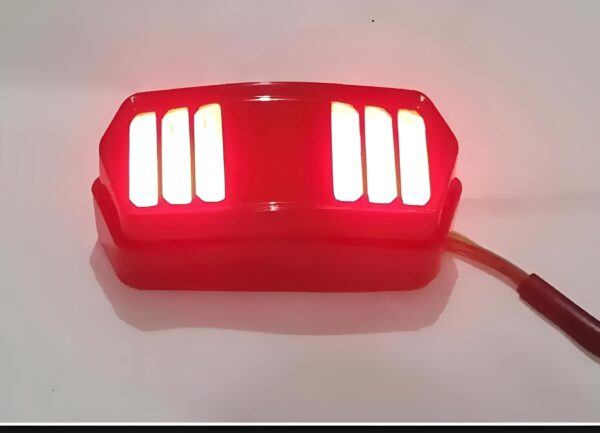 Universal Motorbike Back Light With Indicator DRL Audi Style - Image 2