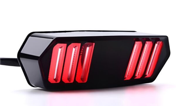 Universal Motorbike Back Light With Indicator DRL Audi Style - Image 4