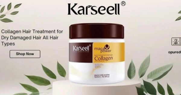 Karsell hair mask | Collagen Hair Treatment Deep Repair Conditioning Argan Oil Collagen Mask - 500ml