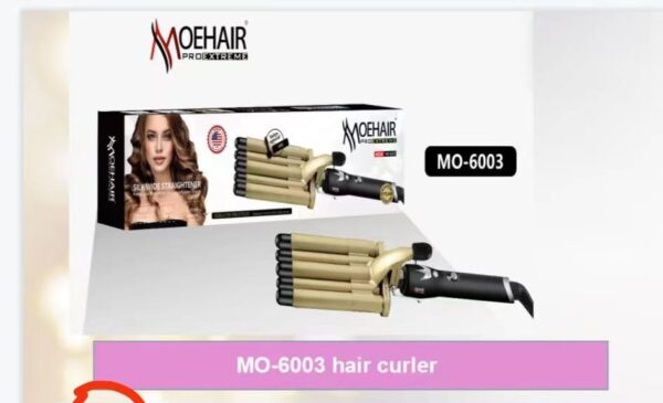 Hair Crimper, 5 Barrel Easy Curling Iron Wand 14 Levels Temperature Adjustable for Do Hairstyle for Girls for Curly Hair - Image 7