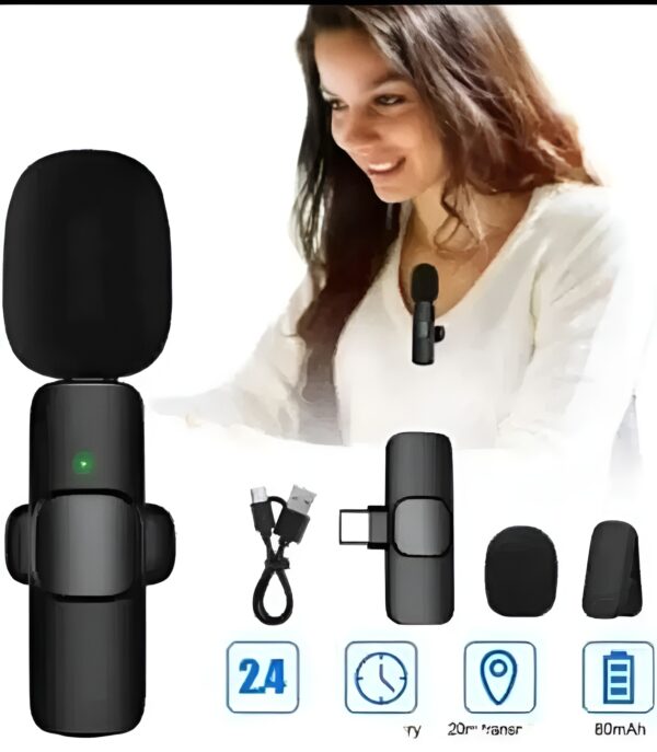 K8 Collar Wireless Microphone Type C Supported - Image 12