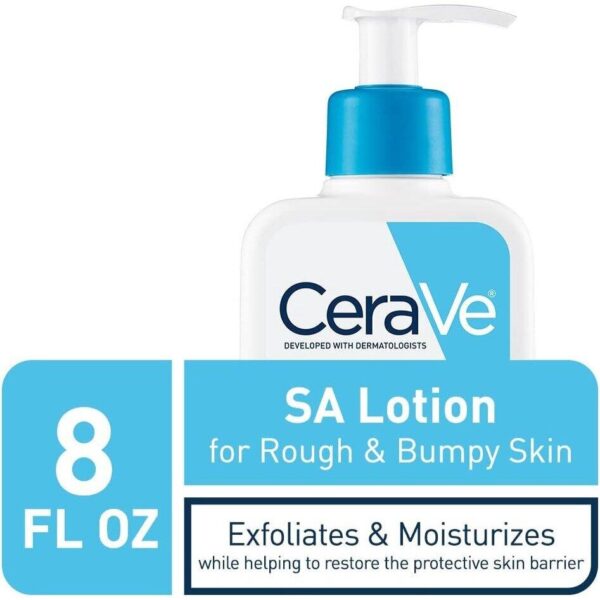 CeraVe SA Lotion for Rough & Bumpy Skin | Vitamin D, Hyaluronic Acid, Lactic Acid & Salicylic Acid Lotion (237ml) - Image 9