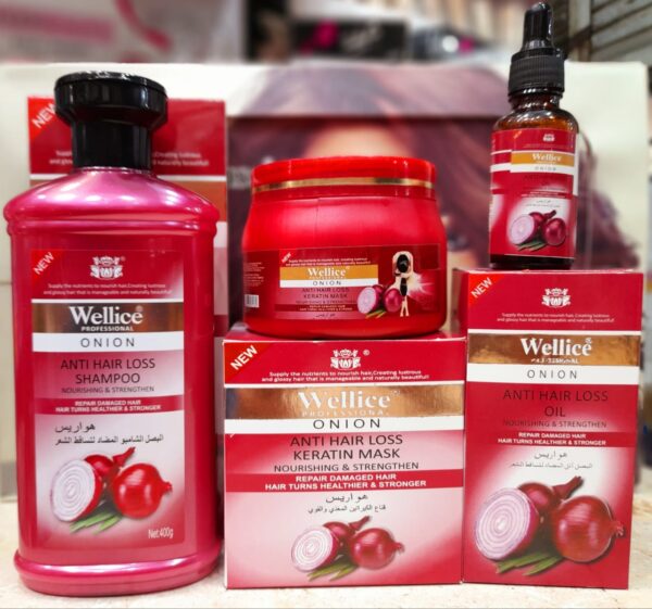 Deal Of 3 Wellice Deal Onion Shampoo Onion Oil 'Hair Mask Best Deal