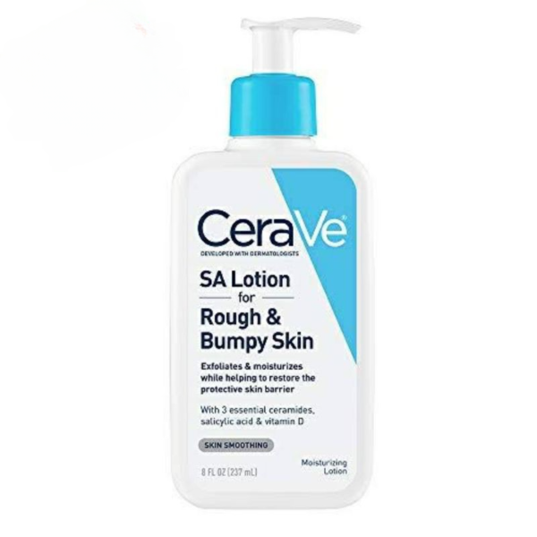 CeraVe SA Lotion for Rough & Bumpy Skin | Vitamin D, Hyaluronic Acid, Lactic Acid & Salicylic Acid Lotion (237ml)