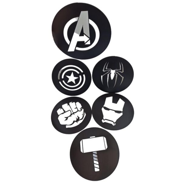 Kid room decoration Super hero logo   Wall stickers - Image 2