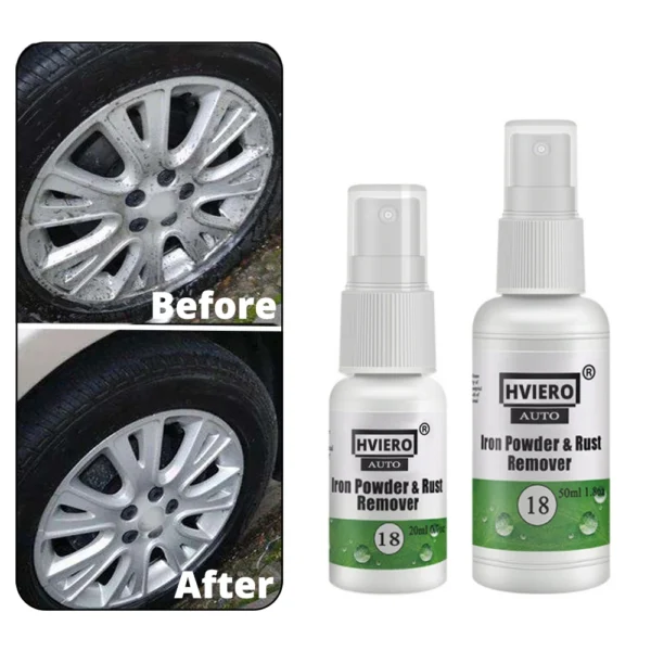 HGKJ-18-60ml Car Paint Wheel Iron Powder Rust Remover Car Logo Rust Spray Cleaner Repair Refurbising Accessories - Image 3