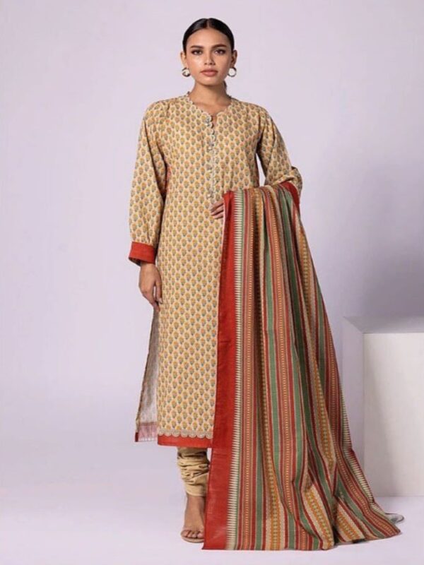 Khaadi Karandi Unstitched l 3 PIECES Casual Wear | winter 23