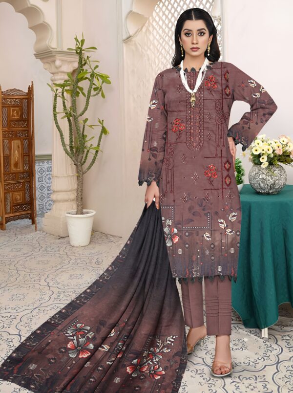 MUNARQ by NISHA DESIGNER  Unstitched l 3 PIECES