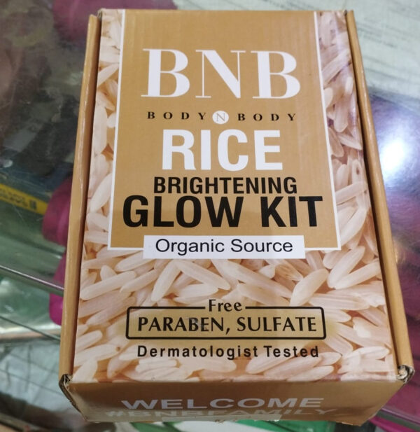 BNB Whitening Rice Extract Bright & Glow Kit (With Box) - Image 2