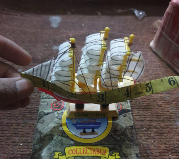 Wooden Sailing Boats Ship Model | Handcrafted Boat Home Decoration - Image 2