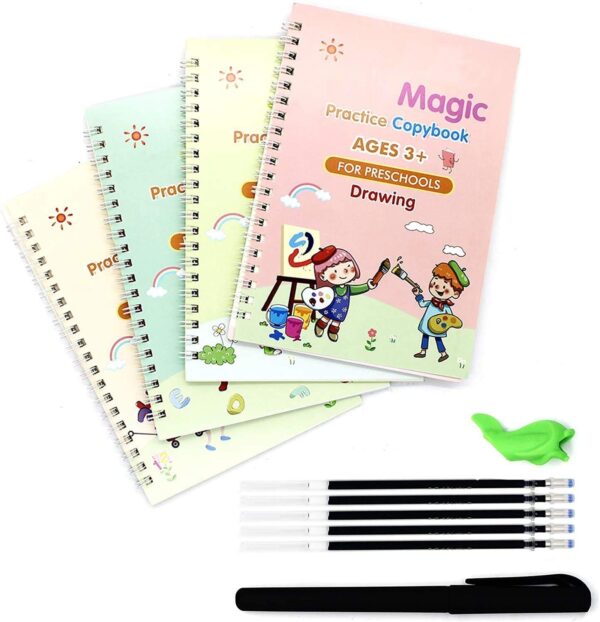 pack of 4 Sank Magic Book Set Practice book